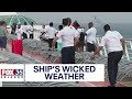 Wicked weather causes chaos on cruise ship image