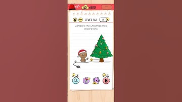 Complete the Christmas tree decorations - Brain Test - Level 363