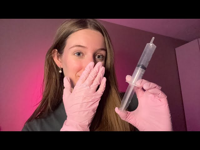 ASMR sketchy face surgery rp (Fast and agressive, gloves, measuring)