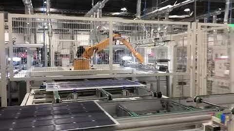 Estun Robot for Battery String Layout in the photovoltaic industry