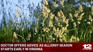 Allergy season hits Virginia early