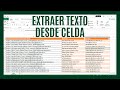 Como extraer cualquier parte de un texto desde una celda o un conjunto de celdas en Excel