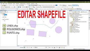 Como edita SHAPEFILE DE Punto, Línea, y polígono en ARCGIS