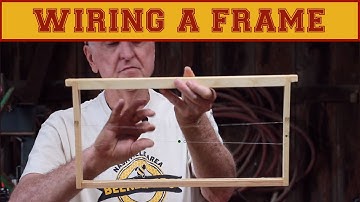 Beekeeping 101 :  Wiring a Frame for Wax Foundation