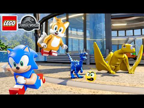 LEGO Jurassic World - NOVOS DINOSSAUROS DO SONIC E TAILS
