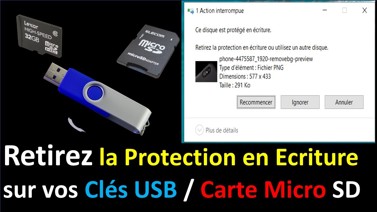 Comment Enlever La Lecture Seule D'Une Carte Micro Sd