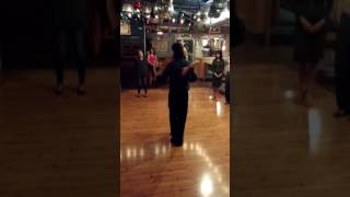 Argentine tango Close embrace into six count basic