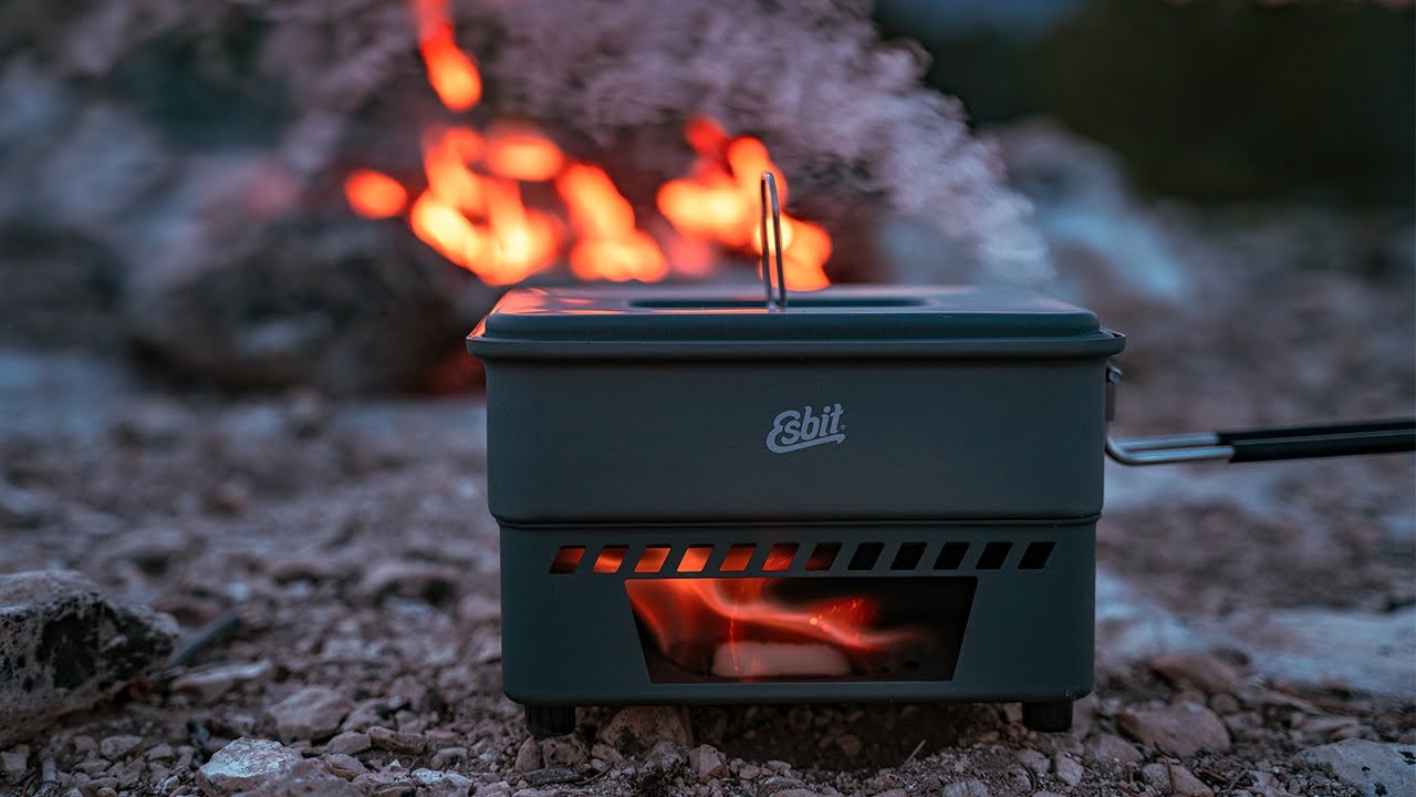 A Backpacking Stove Without Liquid Fuel?? | Esbit Solid Fuel Cookset Review  - YouTube
