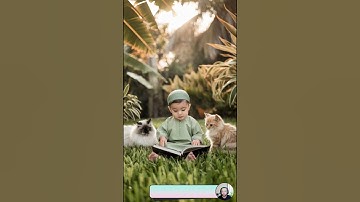 سبحان الله! قطتان تستمعان لتلاوة سورة الإخلاص  بصوت طفل جميل 🎤 تلاوة خاشعة ومؤثرة تهز القلوب