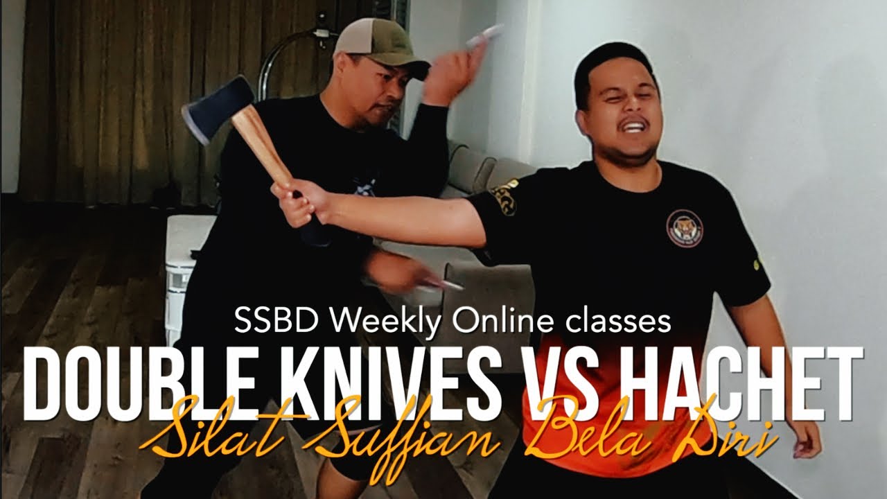 Double Knives Vs Hatchet Silat Suffian Bela Diri Win Big Sports