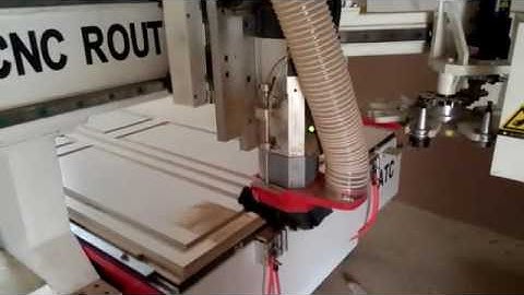 Door processed by OMNI Carrousel type Auto tool change cnc router