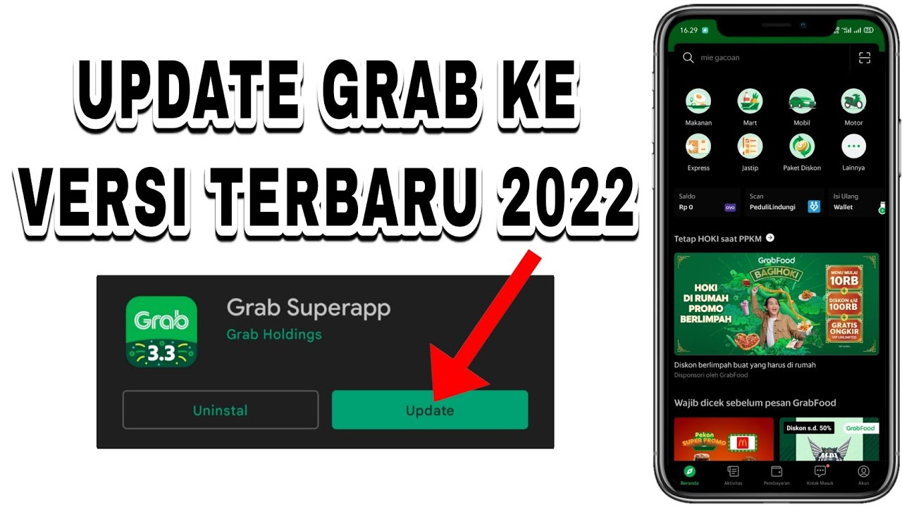 Cara Update Grab ke Versi Terbaru | Memperbarui Aplikasi Grab - YouTube