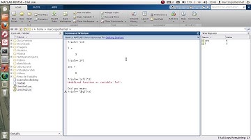 2 aula de MATLAB para engenharia (Declaração de variáveis)
