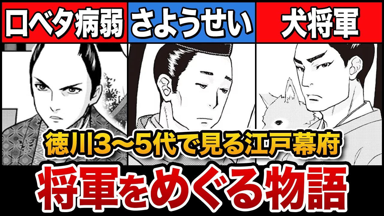 【日本史】徳川家光から徳川綱吉の江戸時代を解説！参勤交代の理由は？犬将軍は実は優秀だった！？【解説】【歴史】
