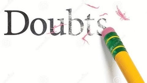 DOUBT CLARIFICATION SESSION