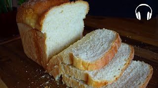 Semolina White bread loaf, Soft, FLUFFY and Nutrient Rich,  ASMR