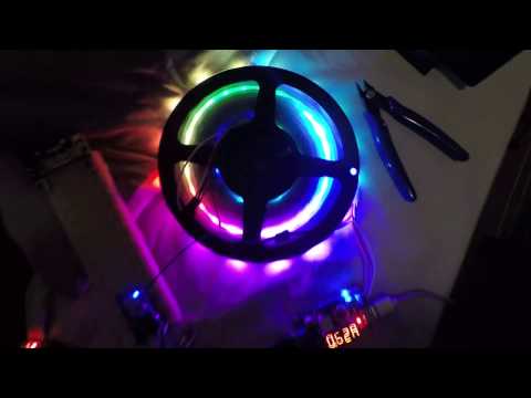 ESP8266 NodeMCU Lua driving 300 LED strip WS2812