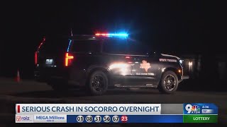 Serious overnight crash in Socorro