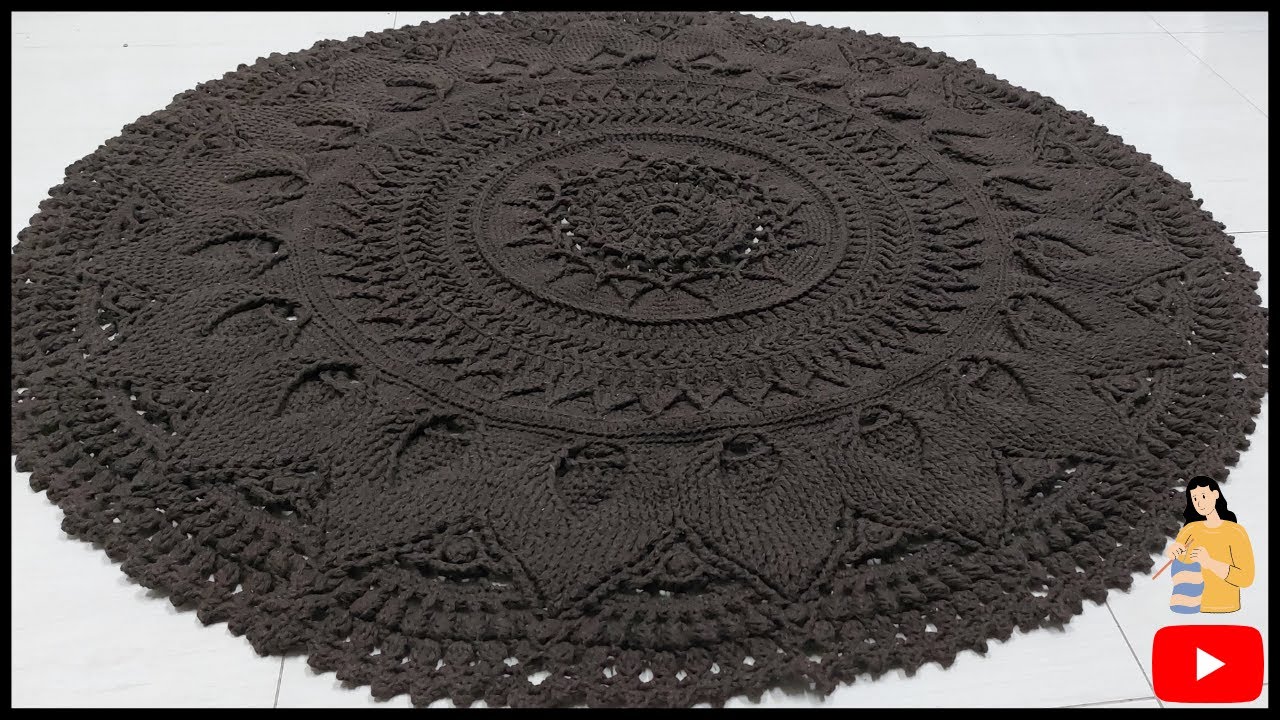 Tapete de crochê Russo - Floratta (Parte 1)