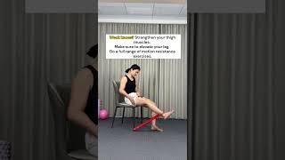 Weak Knees? Strengthen Your Thighs Fast With This Simple Exercise! #WeakKnees #KneeStrength