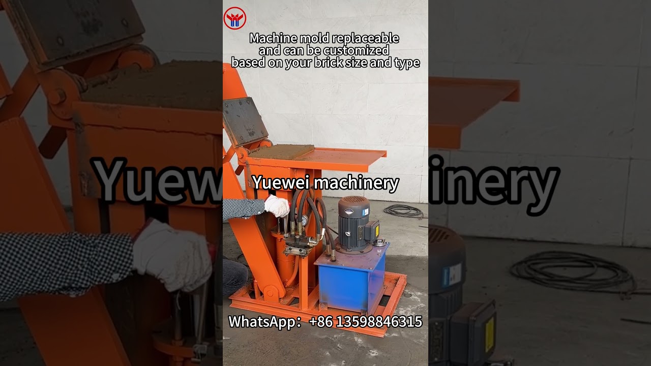 Electric hydraulic solid clay brick making machine 