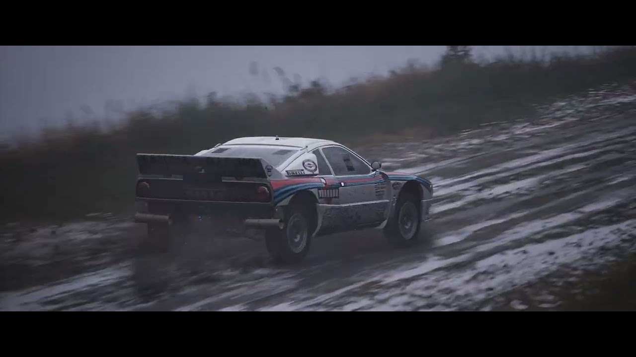 ACR - Lancia Rally 037 Evoluzione 2  - Wales Rally  - Afon Biga - Banc Gwyn rain fun drive tv cam