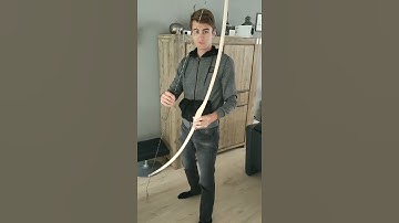 How to string a bow WITHOUT A BOW STRINGER - #shorts tutorial