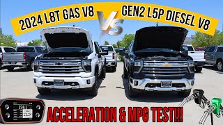 2024 Chevy Silverado 3500 Gas L8T V8 VS L5P Diesel MPG & 060 Test: Don't Buy Until You Watch This!