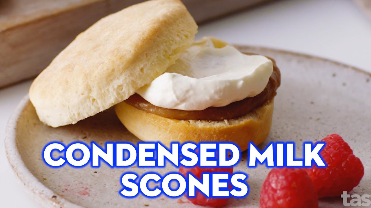 How to make scones from a can of condensed milk YouTube