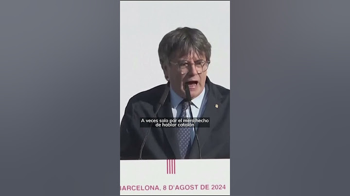 Puigdemont en Barcelona: “Han convertido el ser catalán en una cosa sospechosa”  #shorts