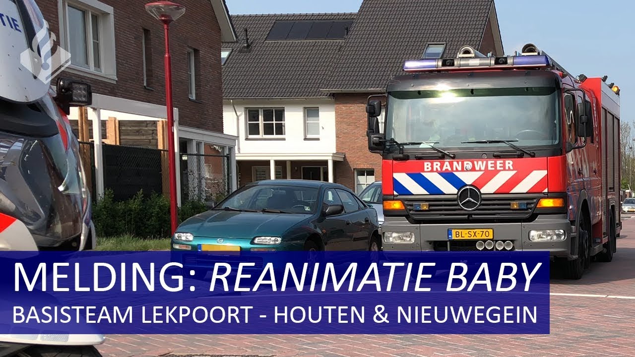 Reanimatie baby - Melding - Politie - Houten en Nieuwegein. Dienst met de politiesurveillanten