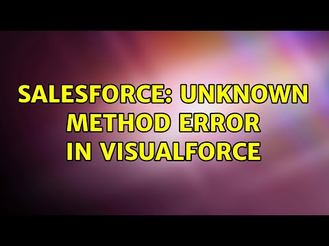 Salesforce: Unknown method error in Visualforce