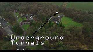 RAF Chilmark Bunkers and Railway DRONE FLIGHT 4K