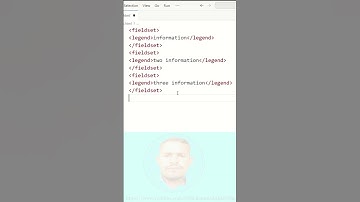 HTML Tutorial for Beginners | html learn fieldset and legend tag