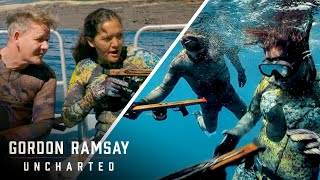 Gordon Ramsay & Kimi Werner Go Freediving | Gordon Ramsay: Uncharted