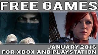 Free Games For Xbox & PlayStation January 2016
