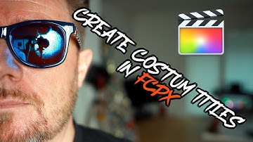 EASY Animated text tutorial FCPX, NO PLUGINS REQUIRED