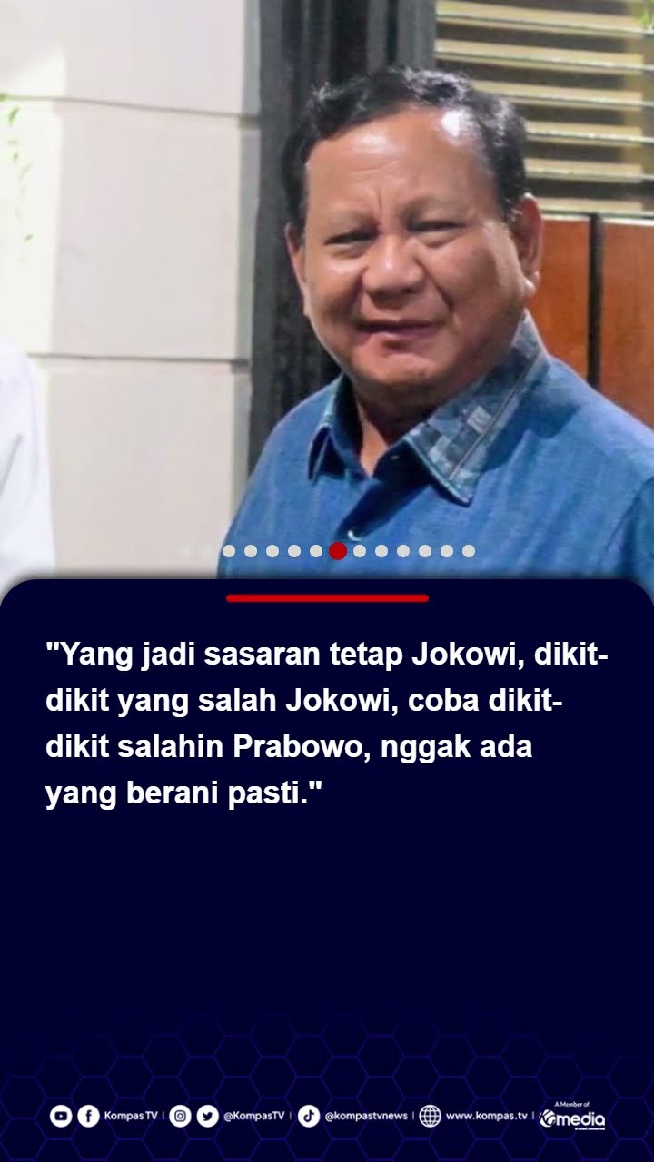 Jokowi Sebut Prabowo Presiden Terkuat: Sampai Detik Ini Tak Ada yang Berani Kritik #prabowo #jokowi