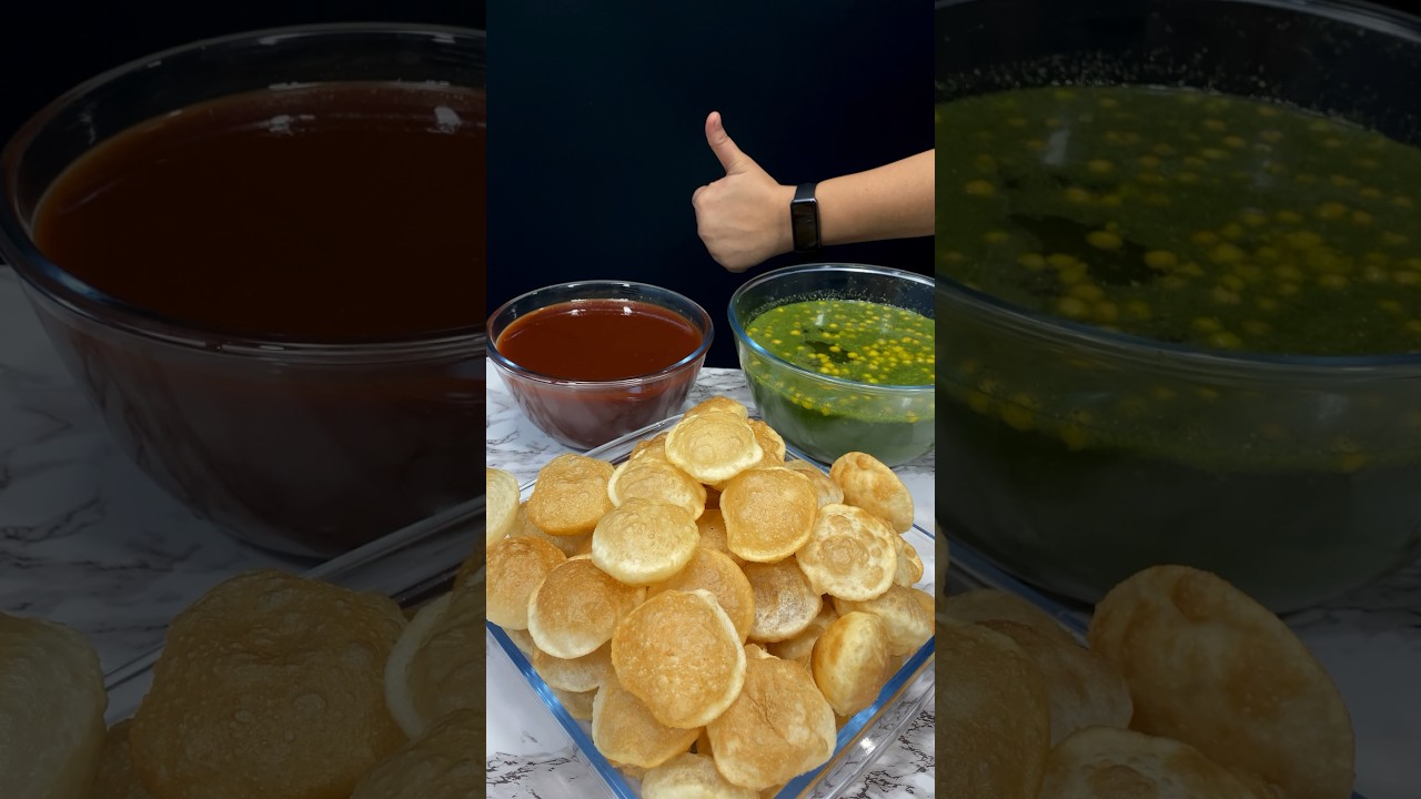 ⁣Pani Puri ASMR Cooking || #shorts #food #cooking #asmr #asmrcooking #panipuri #indianasmrworld