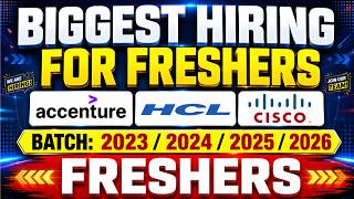 Accenture, HCL Biggest Recruitment Drive For Freshers | Cisco, Calix Off Campus Hiring