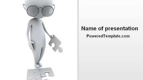 Blind Work PowerPoint Template by PoweredTemplate.com