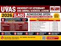 LAD Admission 2026 - 2028 UVAS LAHORE | Bukhari Taleemat