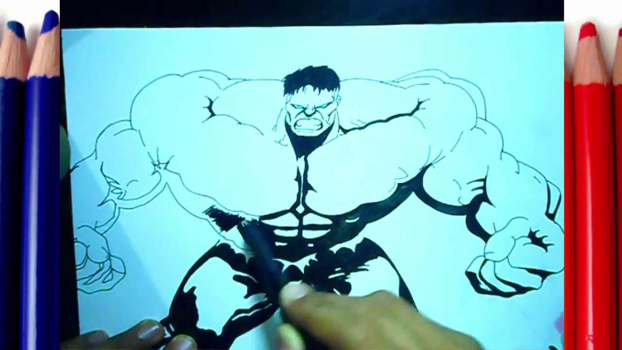 COMO DESENHAR O INCRÍVEL HULK DA MARVEL / APRENDER A DESENHAR