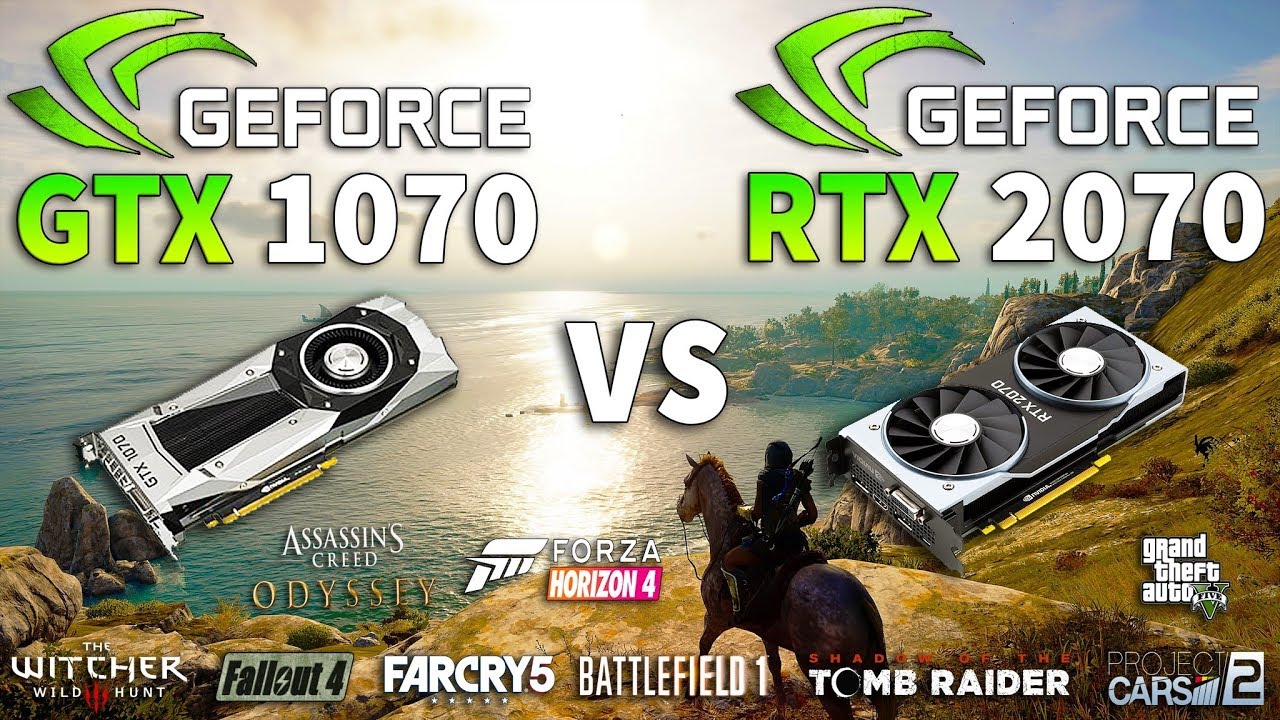 katolsk Apparatet spansk RTX 2070 vs GTX 1070 Test in 9 Games - YouTube