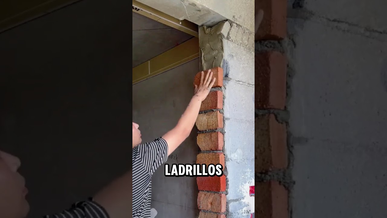 Этот трюк с гвоздями позволяет прикрепить кирпичи к любой стене.