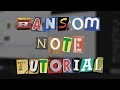 Animated ransom note tutorial