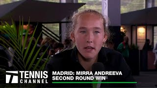 Mirra Andreeva Earns A Win Over Noskova Ahead Of Her 17th Birthday | 2024 Madrid 2nd Round