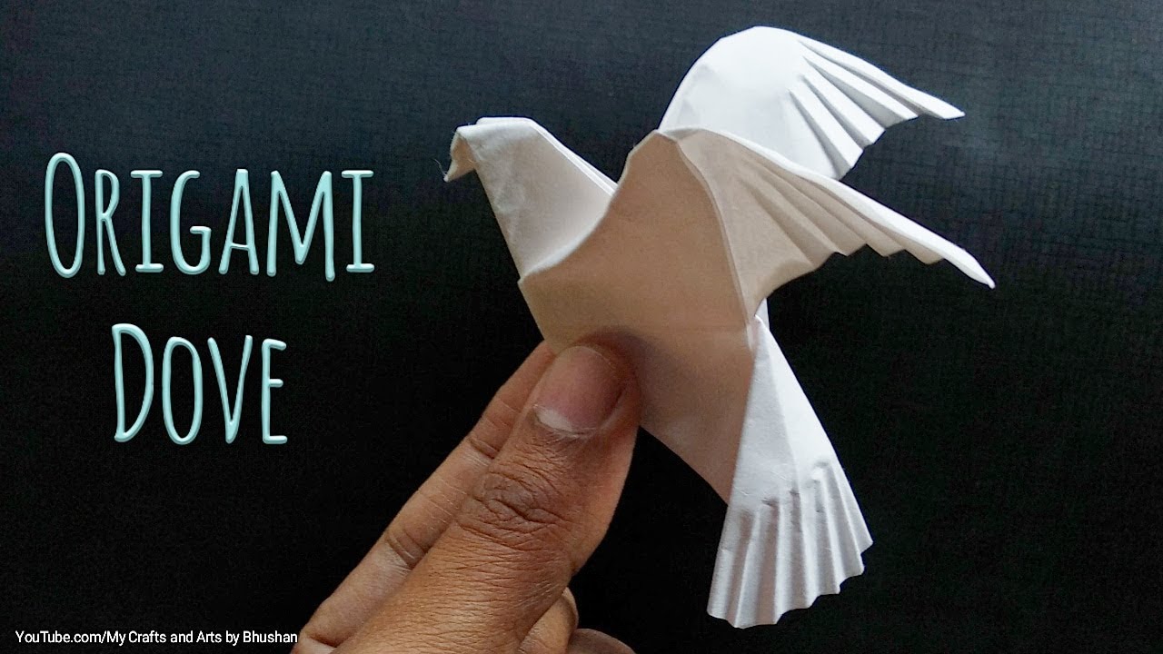 Tutorial on Origami Dove 🕊 or Pigeon How to make an origami bird