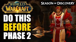 Ultimate Preparation Guide for Season of Discovery Phase 2