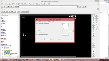 axial loaded bar analysis on ansys